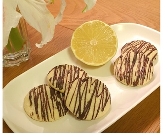Citronkakor med choklad