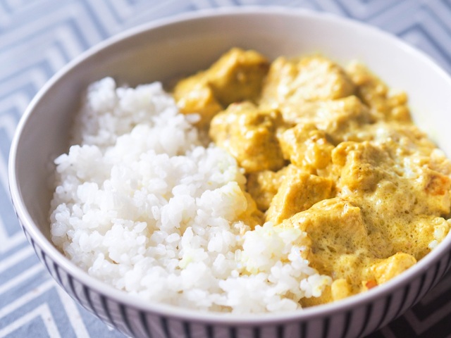 Currytofu med ris
