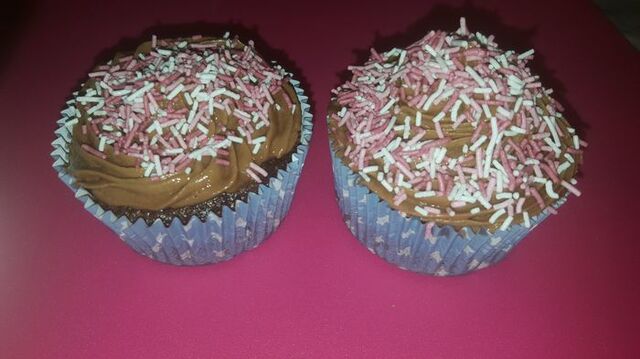 Chokladcupcakes med Nutella frosting