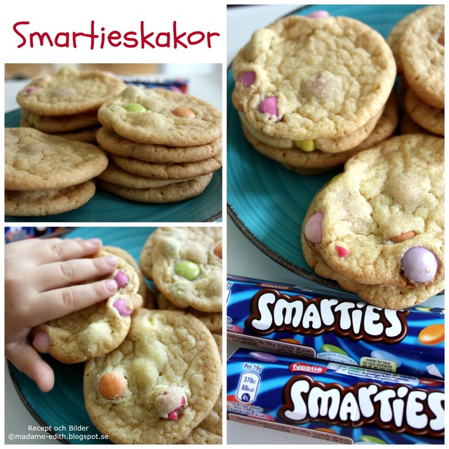 Sega och supergoda kakor med smarties