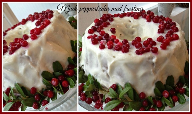 Mjuk pepparkaka med frosting