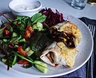 Enchiladas med bönor och chili