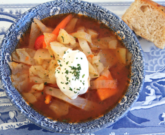 Veckans vegetariska - Kålsoppa - Jennys Matblogg