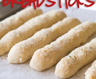 2 Ingredient Dough Garlic Breadsticks