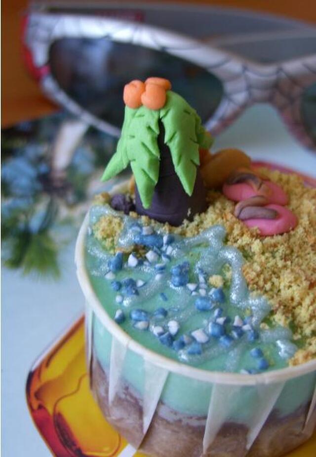 Aloha party cupcake!!...en roligt cupcake för din fest