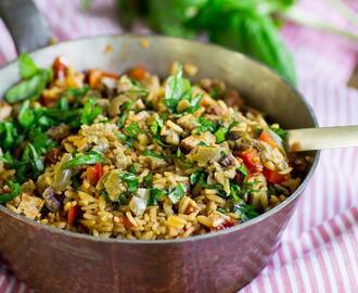 Jambalaya med italienska smaker