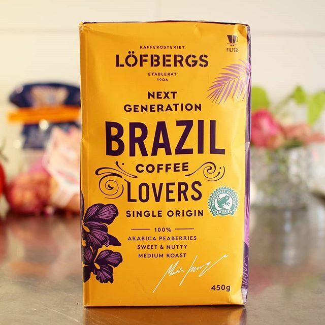 #Veckanskaffe - Löfbergs Next Generation Brazil. Utsökt eftermiddagskaffe med en fin chokladbit till ???☕☕ #Köketsbox #Matnytt #Spisat #Kaffenytt #Kaffe #Coffee #Brazil