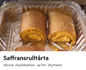 Saffransrulltårta och Pannkaks-calzone