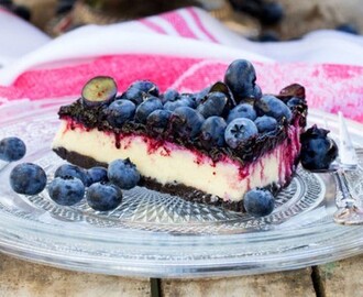 Cheesecake med blåbär.