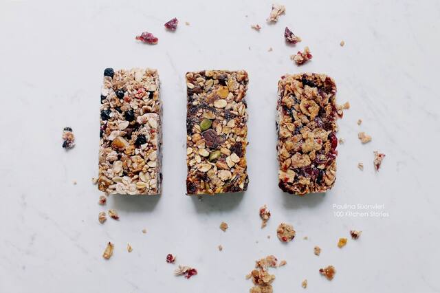 Homemade Sugar Free Granola and Cereal Bars - 3 Different Kinds