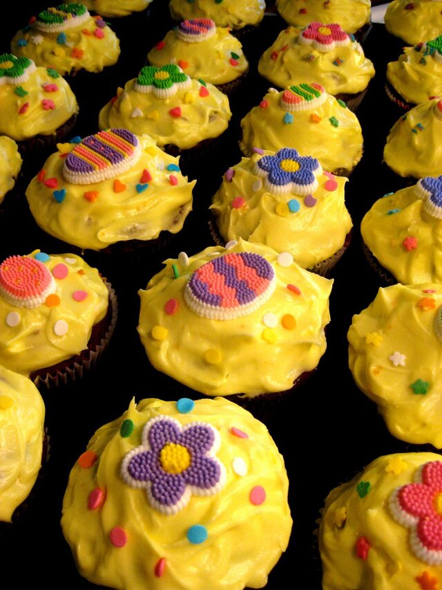 Påskiga Cupcakes