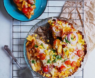 Mexican Hot Jalapeno Nacho Pie - perfekt tacokväll mat!