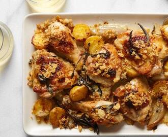 Chicken and Potato Gratin With Brown Butter Cream