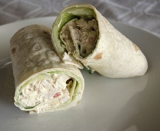 Kycklingwrap med currymajo