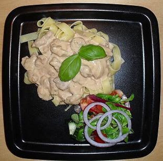 Pasta med fläskfilé!