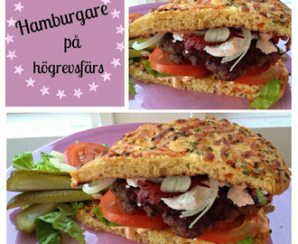 Hamburgare på högrevsfärs