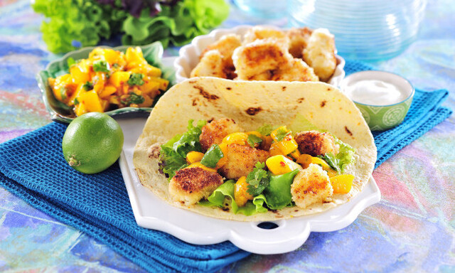 Fisktacos med mangosalsa