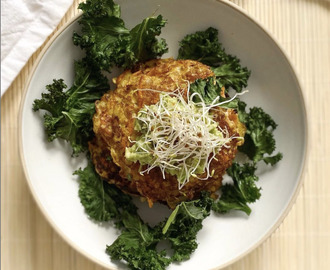 Råraka med halloumi, grönkål och avokado