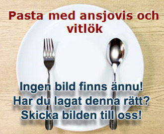 Pasta med ansjovis och vitlök