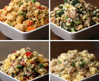 Cauliflower Fried Rice 4 Ways