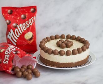 Perfekt till helgmyset - Maltesers-cheesecake