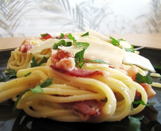 Dödligt god spaghetti carbonara