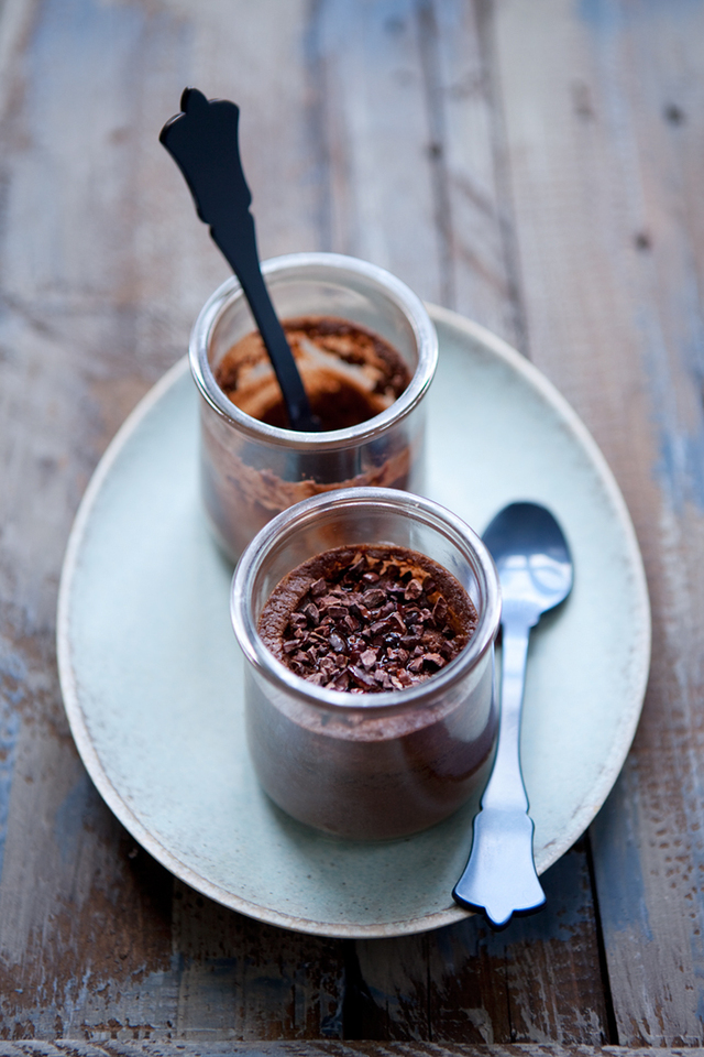 Repost: Coconut and dark chocolate pots de crème