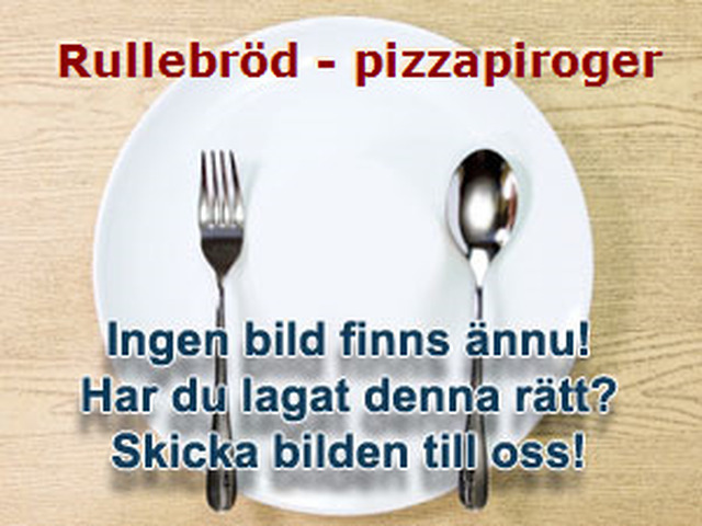 Rullebröd - pizzapiroger