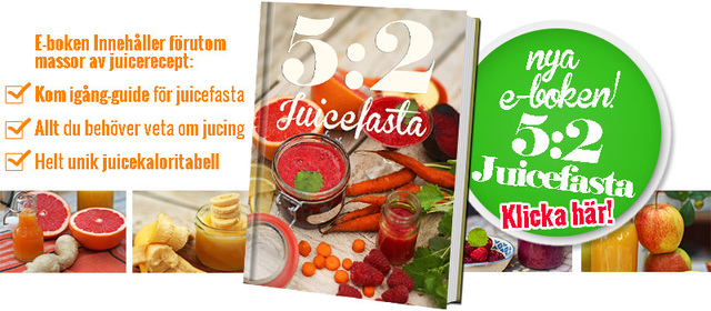 Ny e-bok för dig som vill fasta snabbt och smidigt med 5:2 juicer