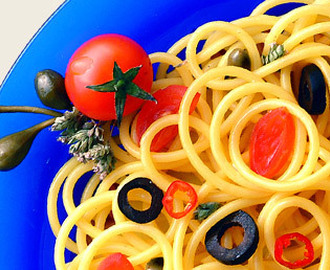 Spaghettoni med oregano