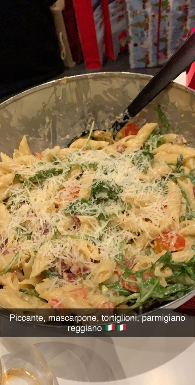 Krämig italiensk pasta med piccante och mascarpone