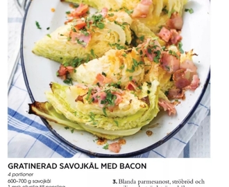 Savoykål Gratinerad Med Bacon