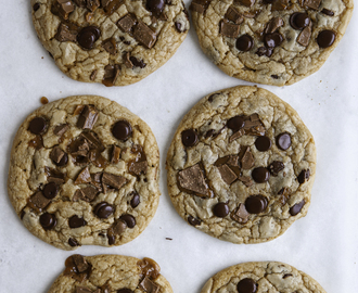 Chocolate chip cookies med daim