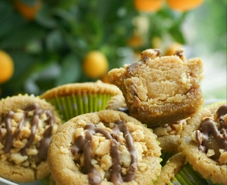 Cookiecups med peanutbutter cookie dough