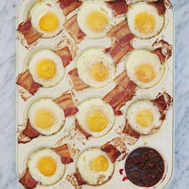 Supersmart bacon & ägg i muffinsplåt