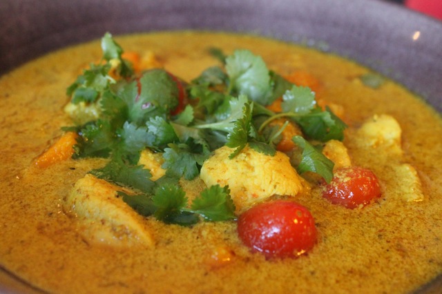 Currygryta med kyckling och sötpotatis