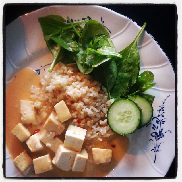 Tofu med chili och kokos