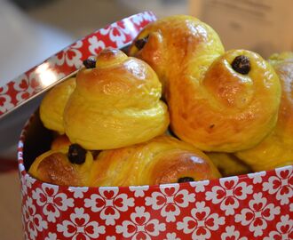 Mer glutenfritt – lussekatter!