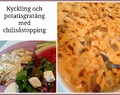 Kyckling och potatisgratäng med chilisåstopping