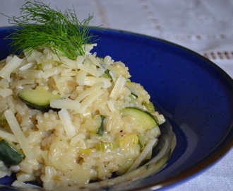 Veckans vegetariska: Fänkålsrisotto med zucchini och citron