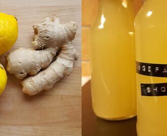 Boosta ditt immunförsvar! Gör en ingefärsshot med citron