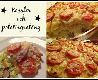 Kassler och potatisgratäng