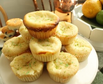 Cheesecakemuffins med lime och vit choklad!