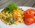 Veckans vegetariska: Mozzarellagratinerad pastagratäng med broccoli och fänkål