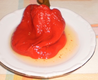 Grillad paprika - Sült paprika