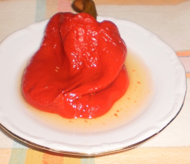 Grillad paprika - Sült paprika