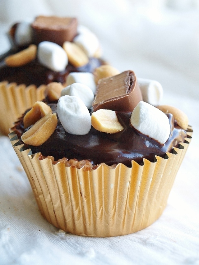 Rocky road cupcakes