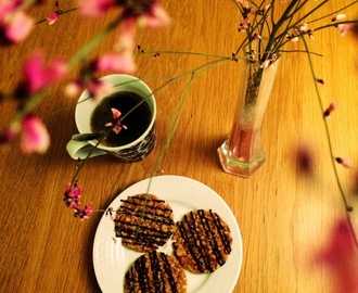 Salted peanut florentines