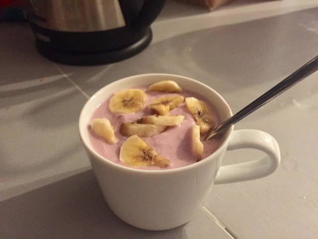 (Spanien) Mini yoghurt och banan KV