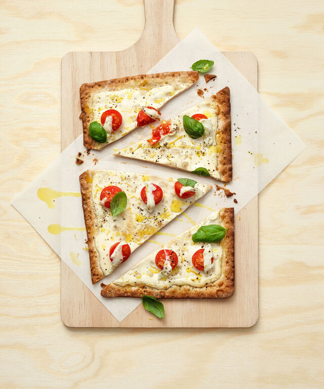 Tunnbrödspizza Caprese